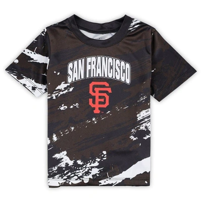 Shop Outerstuff Infant Brown/orange San Francisco Giants Stealing Homebase 2.0 T-shirt & Shorts Set
