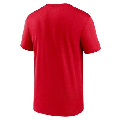 Shop Nike Red New England Patriots Horizontal Lockup Legend T-shirt