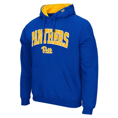 Shop Colosseum Royal Pitt Panthers Arch & Logo 3.0 Pullover Hoodie