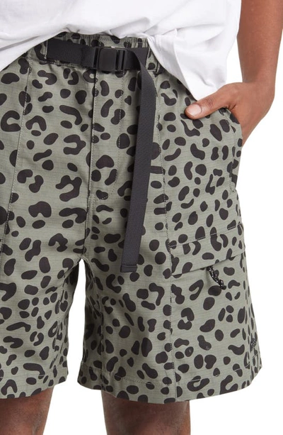 Shop Checks Leopard Print Ripstop Climbing Shorts