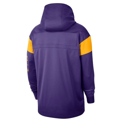 Shop Nike Purple Lsu Tigers Jersey Performance Pullover Hoodie