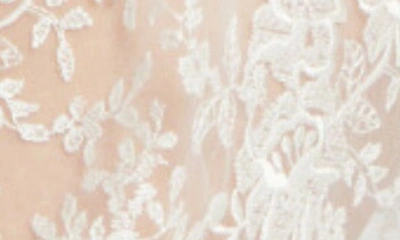 Rya Collection Plus Size Short Embroidered Lace Sheer Robe In Ivory