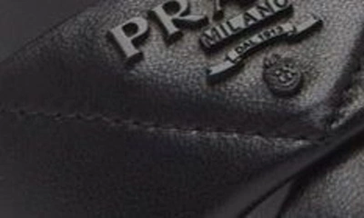 Prada Diagram Platform Sandal In Black