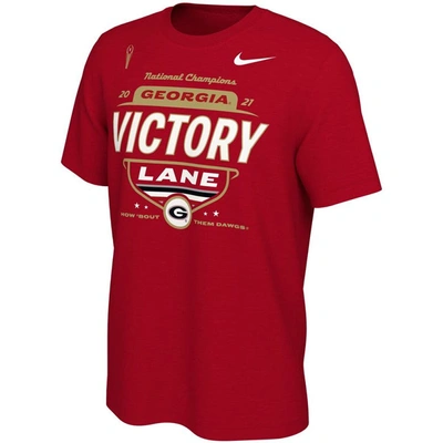 Shop Nike Red Georgia Bulldogs College Football Playoff 2021 National Champions Locker Room T-shirt