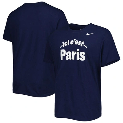 Shop Nike Navy Paris Saint-germain Core T-shirt