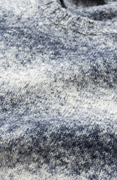 Rodd & Gunn Wave Break Stripe Cotton Blend Crewneck Sweater In Ocean