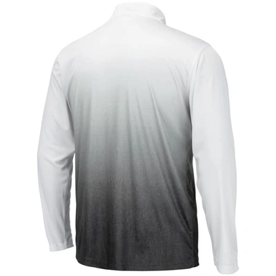 Colosseum Men's Gray Nebraska Huskers Magic Team Logo Quarter-zip Jacket In Gray