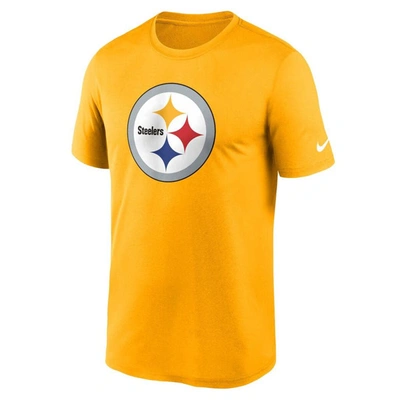 Shop Nike Gold Pittsburgh Steelers Legend Logo Performance T-shirt