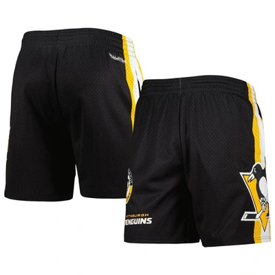 Shop Mitchell & Ness Black Pittsburgh Penguins City Collection Mesh Shorts
