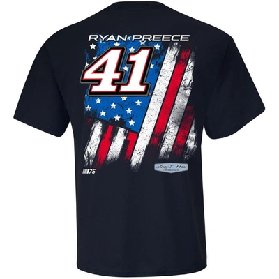 Shop Stewart-haas Racing Team Collection Navy Ryan Preece Exclusive Tonal Flag T-shirt
