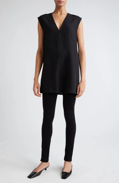 Totême Side Zip Leggings In Black