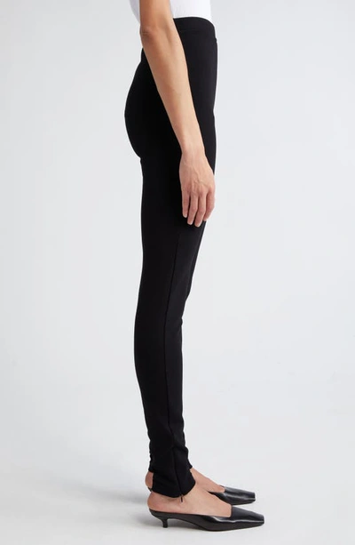 Shop Totême Zip Leggings In Black