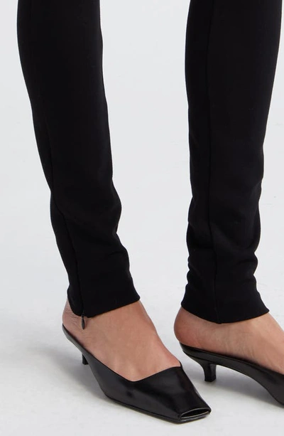 Shop Totême Zip Leggings In Black