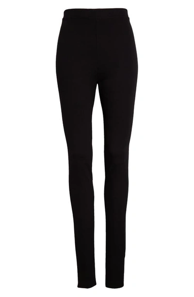 Shop Totême Zip Leggings In Black