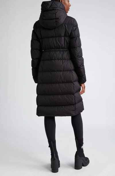 Shop Moncler Avocette Hooded Down Coat In Black