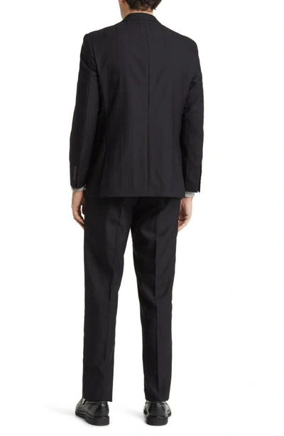 Shop Daniel Hechter Norris Black Windowpane Wool Suit