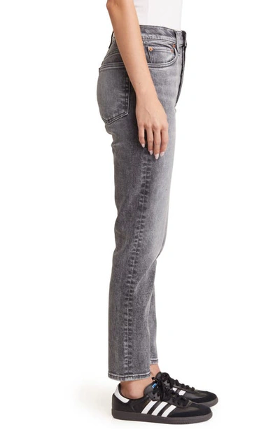 Shop Re/done '90s High Waist Ankle Crop Jeans In Silver Fade