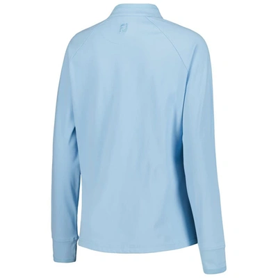 Shop Footjoy Blue The Players Quarter-zip Raglan Sweatshirt