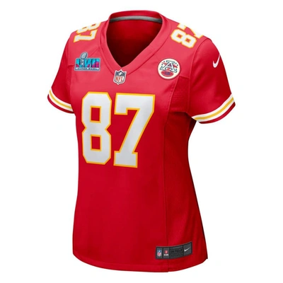 Shop Nike Travis Kelce Red Kansas City Chiefs Super Bowl Lvii Patch Game Jersey