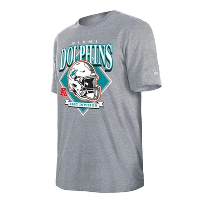 Shop New Era Gray Miami Dolphins Team Logo T-shirt