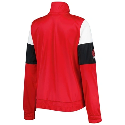 Shop G-iii 4her By Carl Banks Red Portland Trail Blazers Change Up Full-zip Track Jacket