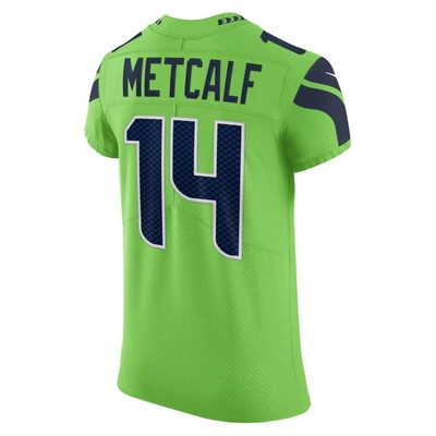 Shop Nike Dk Metcalf Neon Green Seattle Seahawks Alternate Vapor Elite Player Jersey