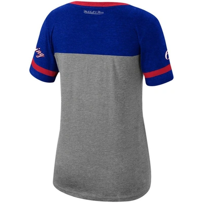Shop Mitchell & Ness Julius Erving Heathered Charcoal Philadelphia 76ers Team Captain V-neck T-shirt In Heather Charcoal