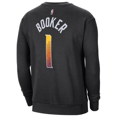 Shop Jordan Brand Devin Booker Black Phoenix Suns Statement Name & Number Pullover Sweatshirt
