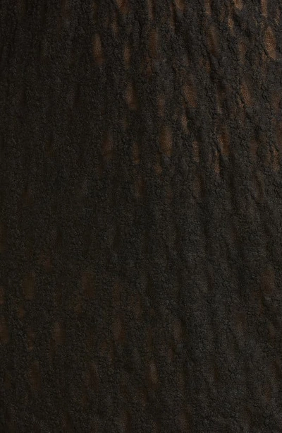 Open Edit Cutout Lace Nightgown In Black