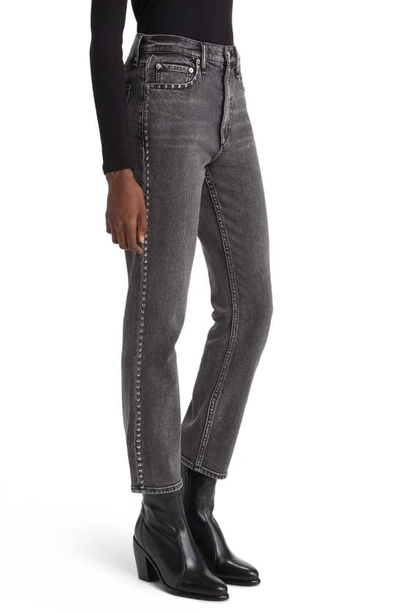 Shop Rag & Bone Wren Stud Stretch Slim Fit Jeans In Serjewel