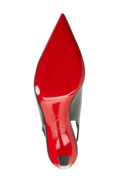 Christian Louboutin Condora Leather Red Sole Ankle-strap Pumps In Black