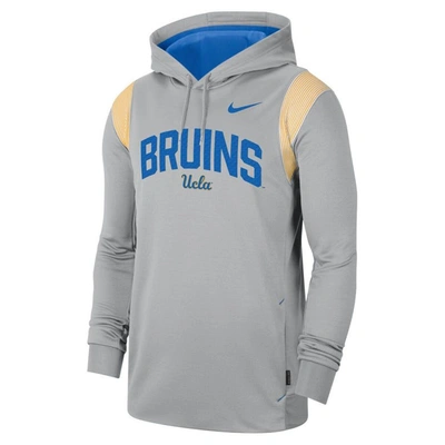Shop Nike Gray Ucla Bruins 2022 Game Day Sideline Performance Pullover Hoodie