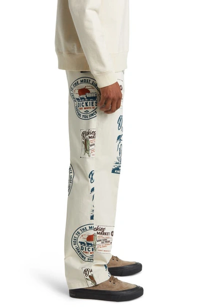 Dickies Greensburg Cotton Pants In July Vintage Print Light Base