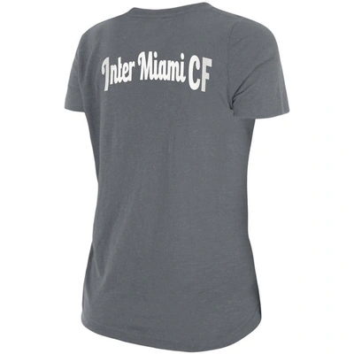 Shop 5th And Ocean By New Era 5th & Ocean By New Era Gray Inter Miami Cf Front Twist T-shirt
