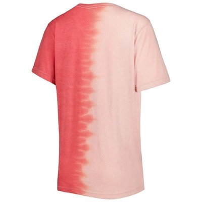 Gameday Couture Scarlet Ohio State Buckeyes Find Your Groove Split-dye T-shirt In Scarlet