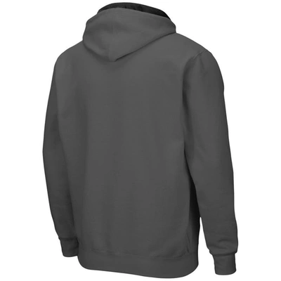 Shop Colosseum Charcoal Army Black Knights Arch & Logo 3.0 Full-zip Hoodie