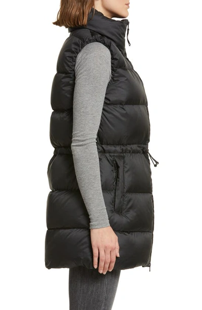 Shop Helly Hansen Essence Hooded 600 Fill Power Down Vest In Black