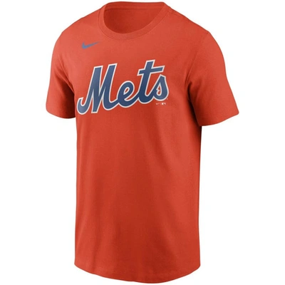 Shop Nike Jacob Degrom Orange New York Mets Name & Number T-shirt