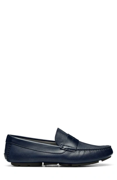 Shop Donald Pliner Driving Penny Loafer In Midnight