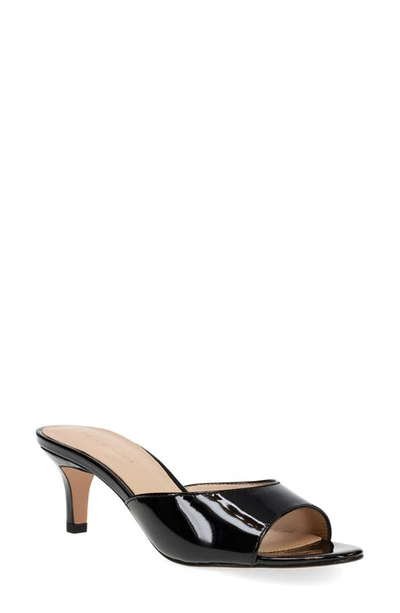 Shop Pelle Moda Balin Kitten Heel Slide Sandal In Black