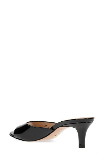 Shop Pelle Moda Balin Kitten Heel Slide Sandal In Black