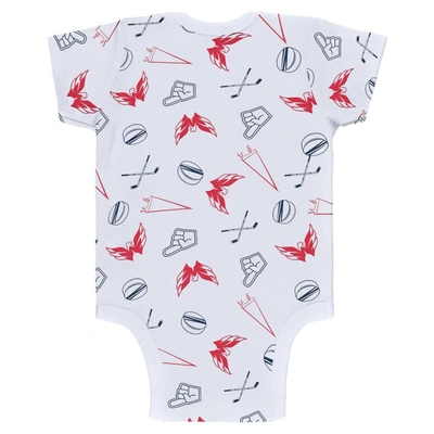 Shop Wear By Erin Andrews Newborn & Infant  Gray/white/red Washington Capitals Three-piece Turn Me Around