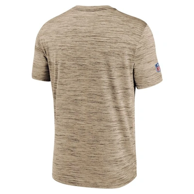 Shop Nike Brown Cleveland Browns Sideline Velocity Athletic Stack Performance T-shirt