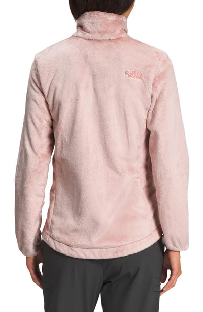Shop The North Face Osito Zip Fleece Jacket In Pink Moss