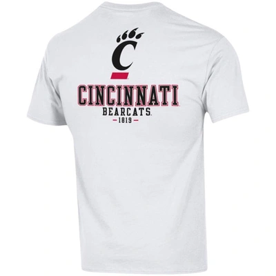 Shop Champion White Cincinnati Bearcats Stack 2-hit T-shirt