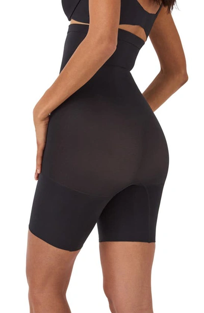 Shop Spanx Higher Power Shorts In Very Black
