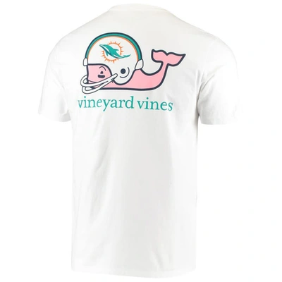 Shop Vineyard Vines White Miami Dolphins Big & Tall Helmet T-shirt