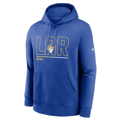 Shop Nike Royal Los Angeles Rams City Code Club Fleece Pullover Hoodie