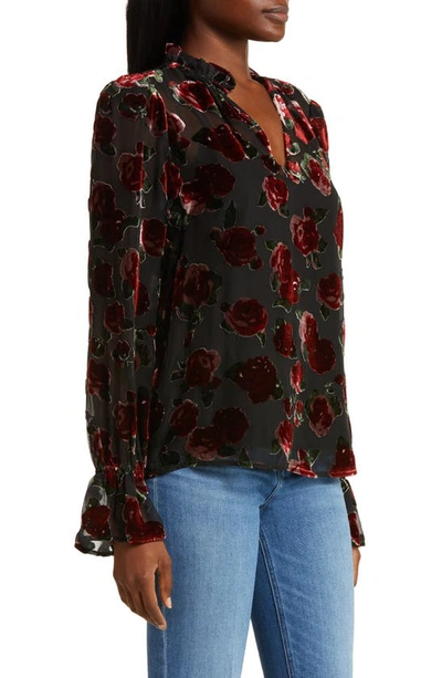 Shop Paige Laurin Blouse In Black Multi