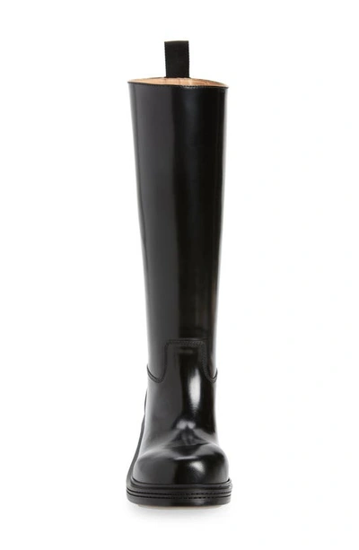 Shop Bottega Veneta Round Toe Tall Boot In Black